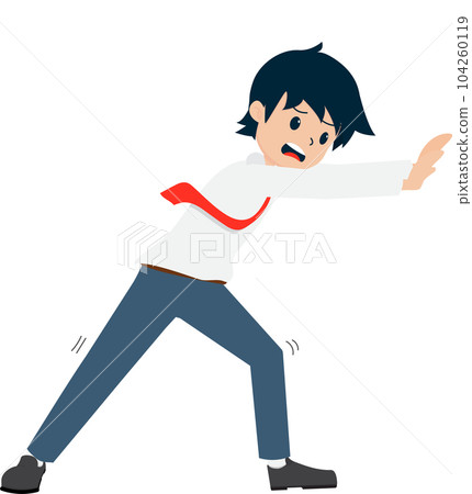 Salary Man Business Isolated Person People Cartoon Character Flat illustration Png #142 104260119