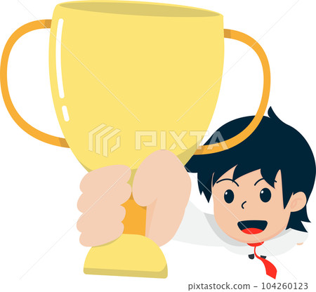 Salary Man Business Isolated Person People Cartoon Character Flat illustration Png #145 104260123