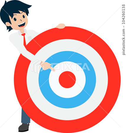 Salary Man Business Isolated Person People Cartoon Character Flat illustration Png #157 104260138