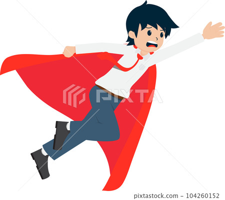 Salary Man Business Isolated Person People Cartoon Character Flat illustration Png #168 104260152