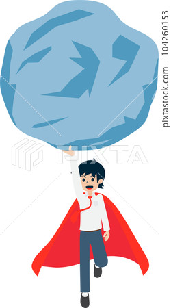 Salary Man Business Isolated Person People Cartoon Character Flat illustration Png #169 104260153