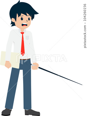 Salary Man Business Isolated Person People Cartoon Character Flat illustration Png #170 104260156