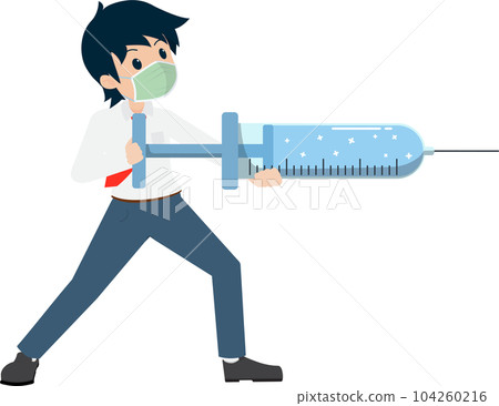 Salary Man Business Isolated Person People Cartoon Character Flat illustration Png #202 104260216