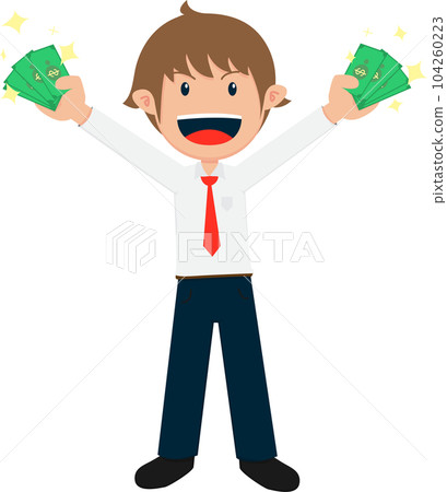 Salary Man Business Isolated Person People Cartoon Character Flat illustration Png #208 Salary Man Business Isolated Person People Cartoon Character Flat illustration Png #208 104260223