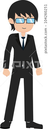 Salary Man Business Isolated Person People Cartoon Character Flat illustration Png #40 104260251