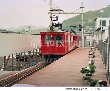 Active period of Shimotsui Electric Railway, 1988, discontinued line, Kojima Station, Okayama Prefecture, documentary photo Active period of Shimotsui Electric Railway, 1988, discontinued line, Kojima Station, Okayama Prefecture, documentary photo 104261105