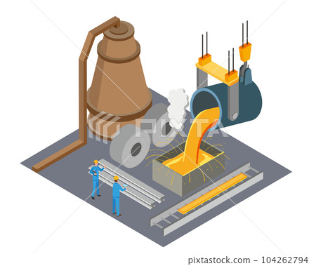 Image illustration of the steel industry Image illustration of the steel industry 104262794