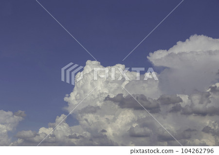 Blue sky with clouds in the background. 104262796