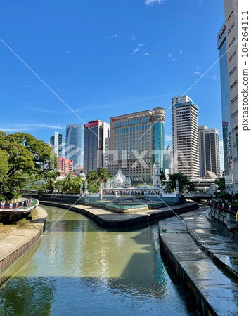 Malaysia The famous view seen from Masjid Jamek 104264111