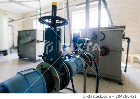 New boiler station, boiler room, engine room. Technical equipment. 104266451