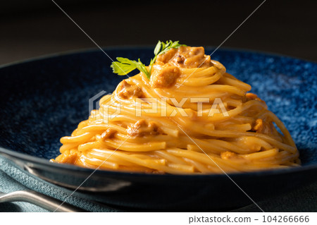 Sea urchin rich cream spaghetti 104266666