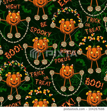 Funny pattern with pumpkins like having fun kids Funny pattern with pumpkins like having fun kids 104267686