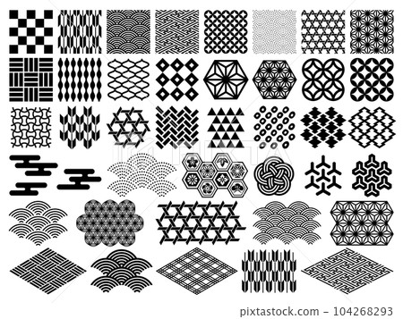 日式花紋裝飾套裝 104268293