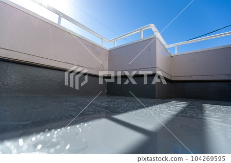 Balcony repair work balcony 104269595