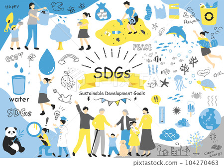SDGs Sustainable Society Material Collection SDGs Sustainable Society Material Collection 104270463