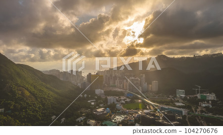 the luxury residential area at Shouson Hill, hong kong, June 22 2023 the luxury residential area at Shouson Hill, hong kong, June 22 2023 104270676