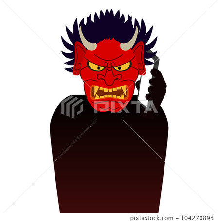 衣架插圖（通過電話實施詐騙的犯罪分子） 104270893