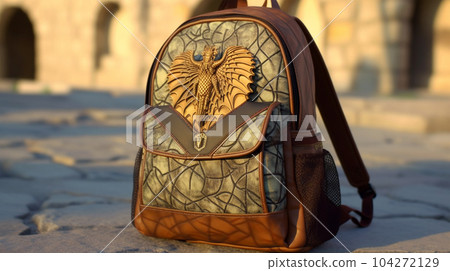 School backpack for books and textbooks, school year, the concept of school education School backpack for books and textbooks, school year, the concept of school education 104272129