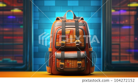 School backpack for books and textbooks, school year, the concept of school education 104272152