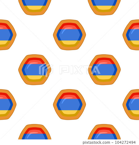 Pattern cookie with flag country Armenia in tasty biscuit Pattern cookie with flag country Armenia in tasty biscuit 104272494