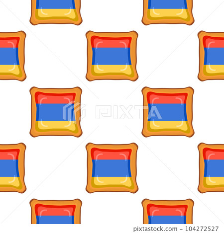 Pattern cookie with flag country Armenia in tasty biscuit Pattern cookie with flag country Armenia in tasty biscuit 104272527