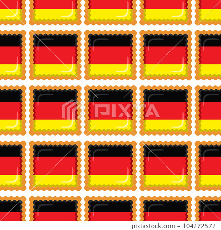 Pattern cookie with flag country Germany in tasty biscuit Pattern cookie with flag country Germany in tasty biscuit 104272572
