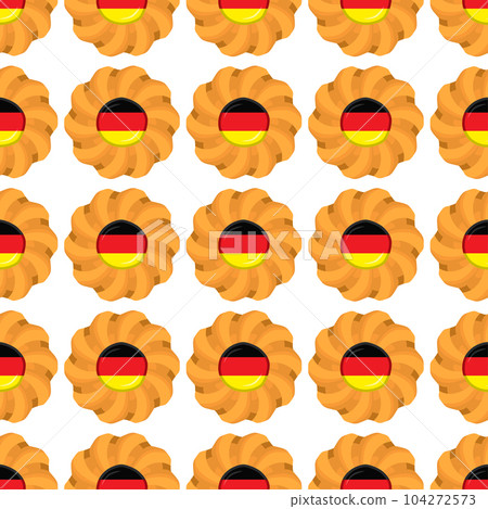 Pattern cookie with flag country Germany in tasty biscuit Pattern cookie with flag country Germany in tasty biscuit 104272573
