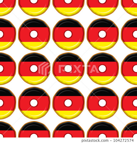 Pattern cookie with flag country Germany in tasty biscuit 104272574
