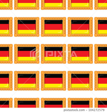 Pattern cookie with flag country Germany in tasty biscuit Pattern cookie with flag country Germany in tasty biscuit 104272579