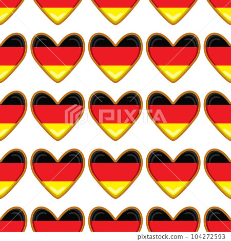 Pattern cookie with flag country Germany in tasty biscuit Pattern cookie with flag country Germany in tasty biscuit 104272593