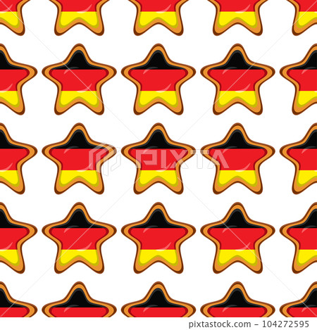Pattern cookie with flag country Germany in tasty biscuit Pattern cookie with flag country Germany in tasty biscuit 104272595