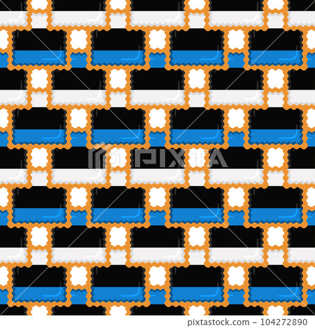 Pattern cookie with flag country Estonia in tasty biscuit Pattern cookie with flag country Estonia in tasty biscuit 104272890