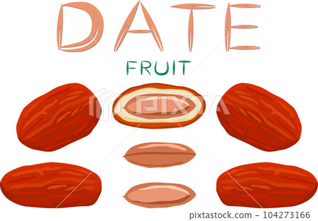 Sweet juicy tasty natural eco product date fruit 104273166