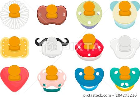 big set baby pacifiers, dummy with rubber nipple big set baby pacifiers, dummy with rubber nipple 104273210