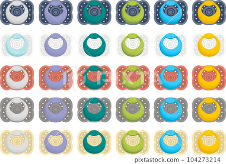 big set baby pacifiers, dummy with rubber nipple big set baby pacifiers, dummy with rubber nipple 104273214