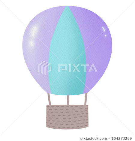 Cute pastel hot air balloon Cute pastel hot air balloon 104273299