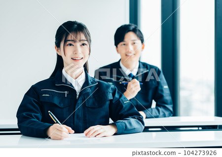 worker undergoing training worker undergoing training 104273926