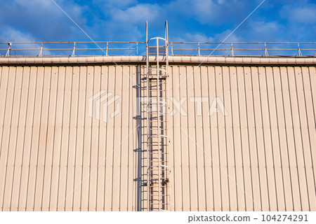 Stairway to the roof of the store. 104274291