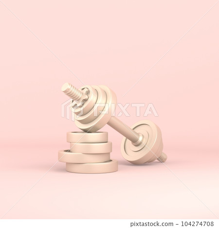 女性鍛練運動器材廣告概念圖 104274708