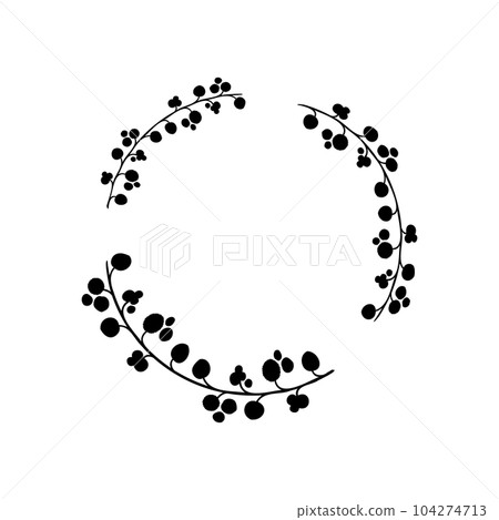 植物框-簡單的植物裝飾框(部分/天然) 植物框-簡單的植物裝飾框(部分/天然) 104274713