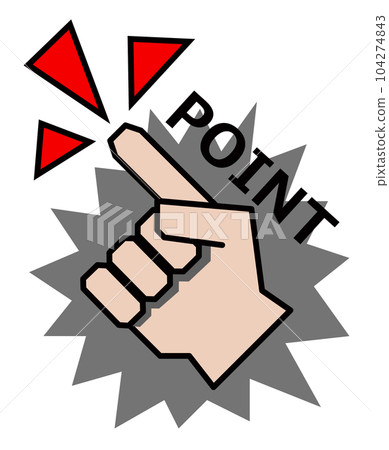 Illustration explaining important points that need to be checked by pointing 104274843