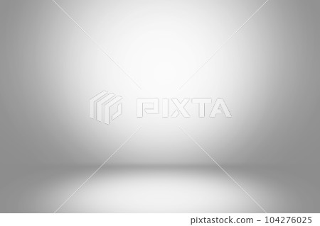 Abstract empty white and gray gradient soft light background of studio room for art work design. Abstract empty white and gray gradient soft light background of studio room for art work design. 104276025