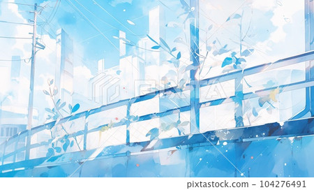 Nostalgic summer scenery Generative AI Nostalgic summer scenery Generative AI 104276491