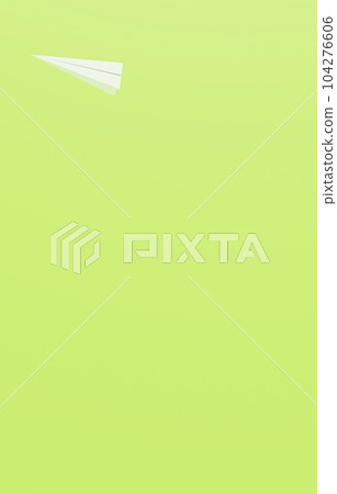 3D material _ paper plane _ green 3D material _ paper plane _ green 104276606