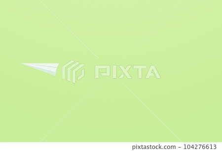 3D material _ paper plane _ green 104276613
