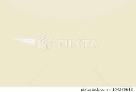 3D material_paper plane_beige 3D material_paper plane_beige 104276618