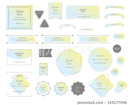 Airy geometric frame pastel 104277046