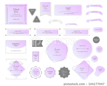 Airy geometric frame pastel purple Airy geometric frame pastel purple 104277047