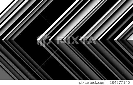 Abstract black arrow line shadow direction geometric on white design modern futuristic background vector 104277140