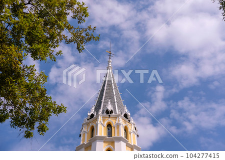 Wat Niwet Thammaprawat Ratchaworawihan. It is European architectural style Temple in Thailand. It is located within the grounds of the Bang Pa-In Royal Palace in Ayutthaya Province, Thailand 104277415